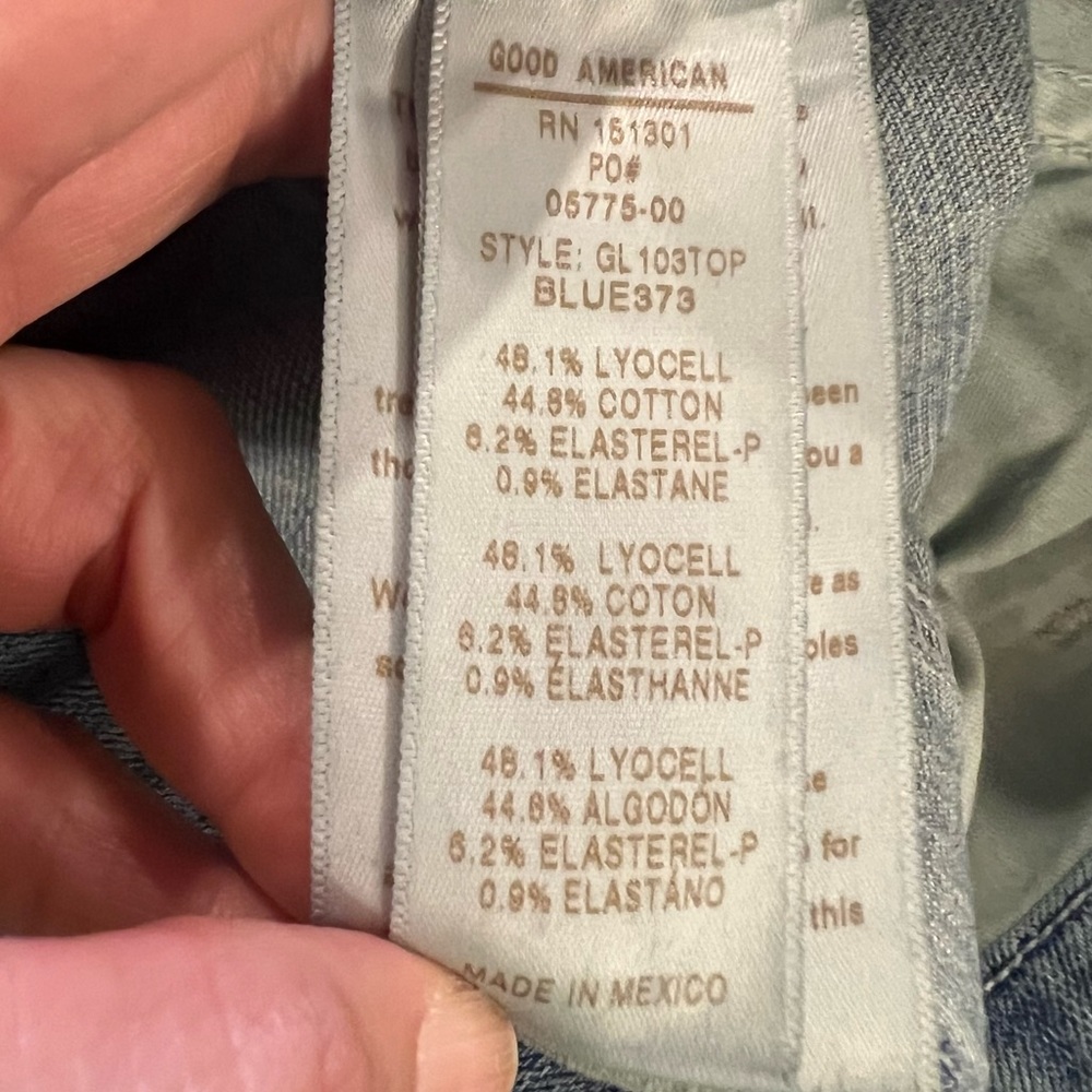Good American Light Wash High Waist Good Legs Jeans Size 10 - Picture 9 of 13